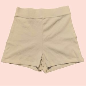 Zara Ribbed High Waisted Shorts Size Medium